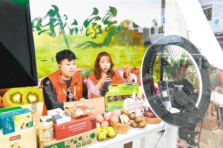 重庆巴南：大学生电商直播团队助农销售香桃