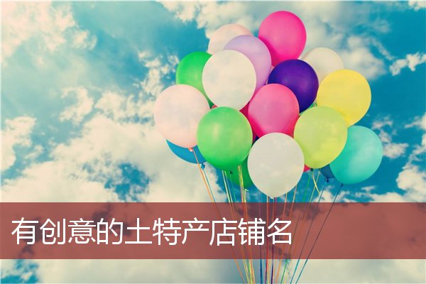 有创意的土特产店铺名(图1)