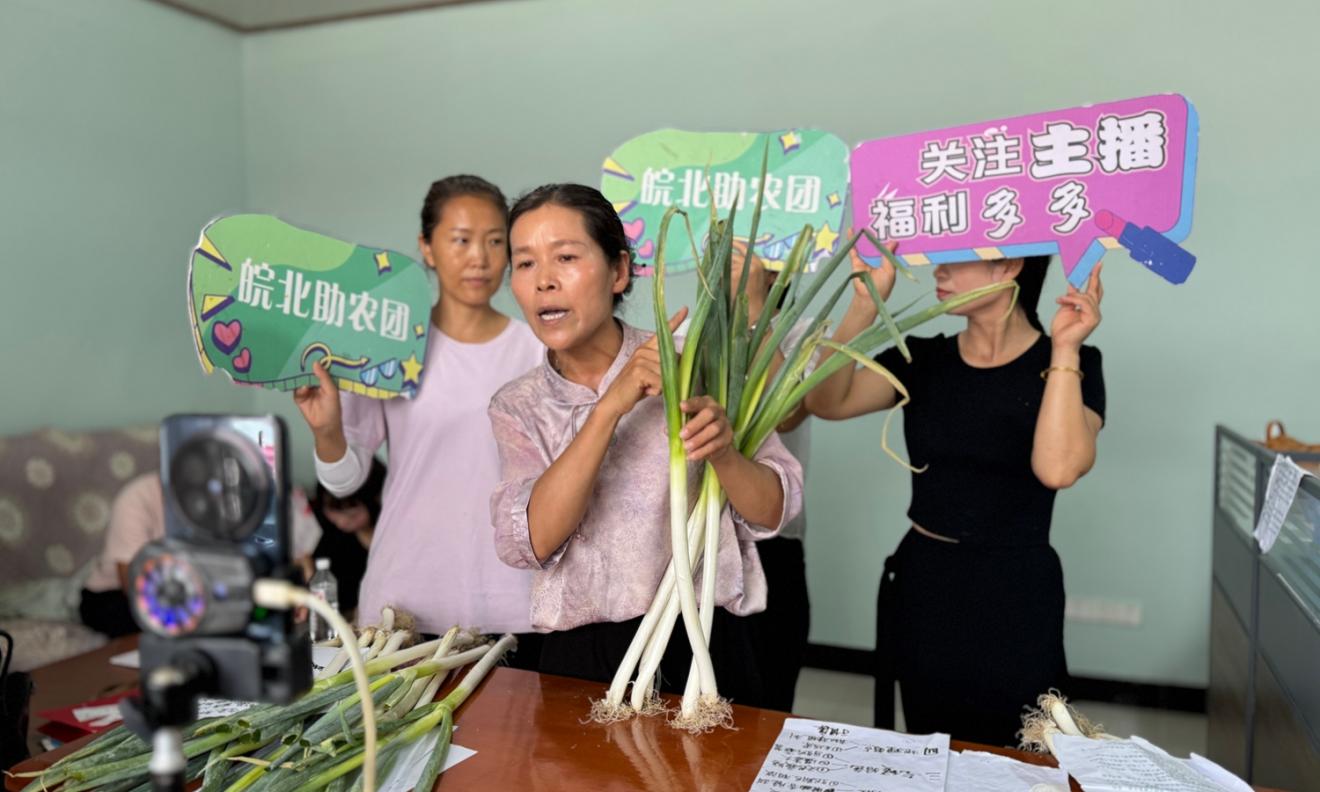 皖北经济技术学校走进黄岭镇开展农产品直播技能培训(图2)